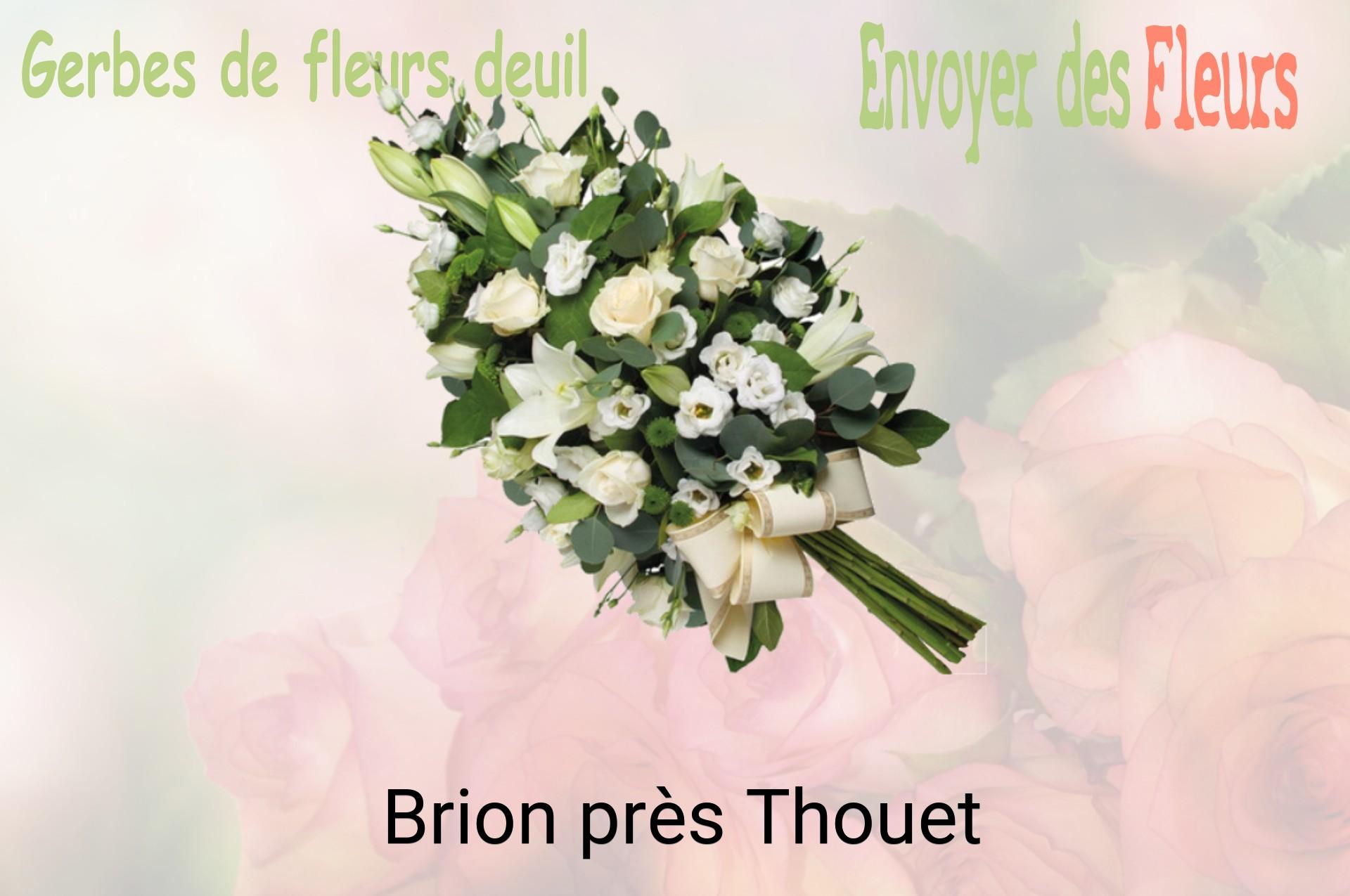 Gerbe de fleurs de deuil livrée à Brion-près-Thouet